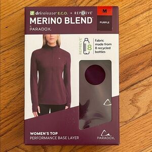 Paradox Merino Blend Women's Top - Deep Purple